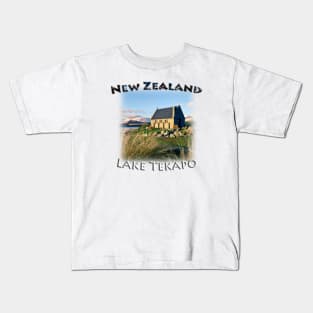 New Zealand - Lake Tekapo, Good Shepherd Kids T-Shirt